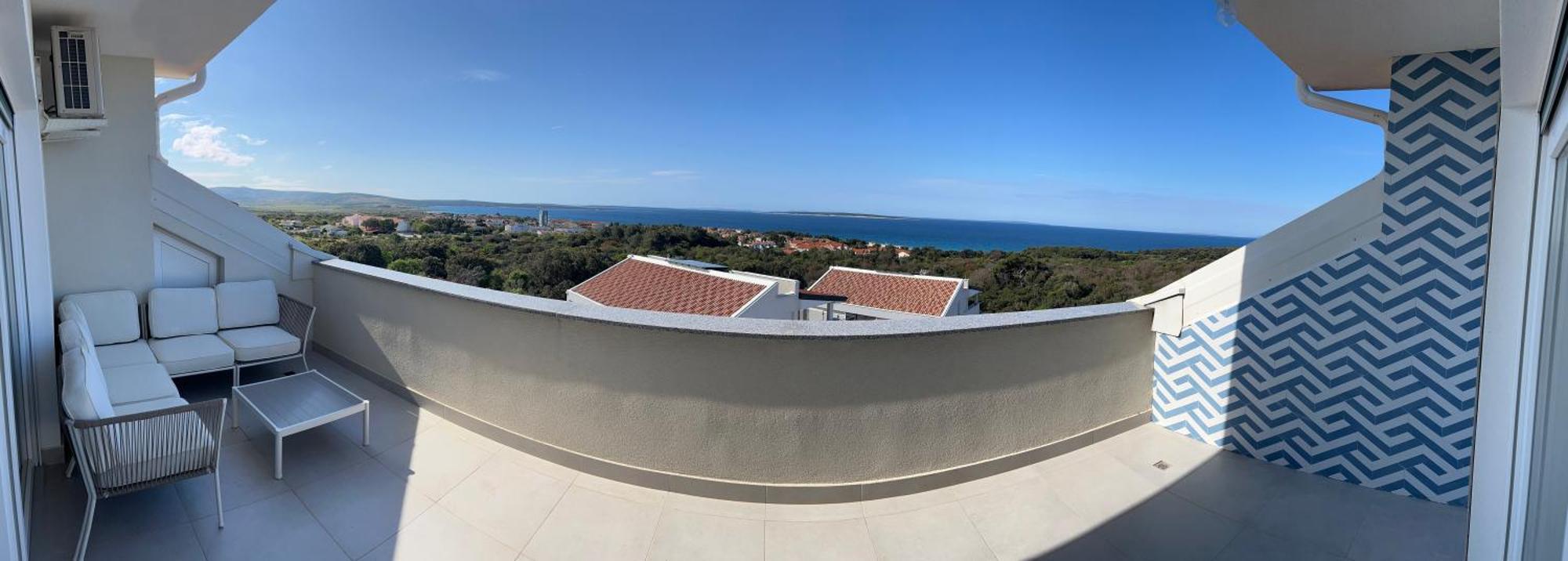 Penthouse Sky Deluxe Daire Novalja Dış mekan fotoğraf